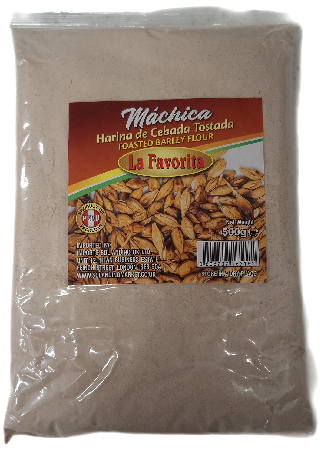 Sol Andino Barley Flour - Machica 500g