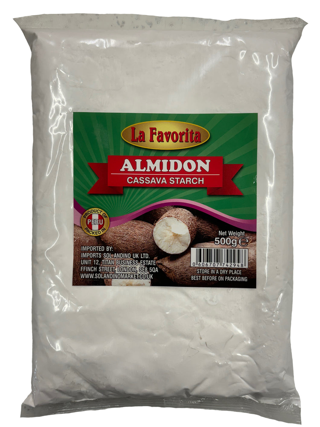 La Favorita Cassava Flour - Harina De Yuca Almidon 500g