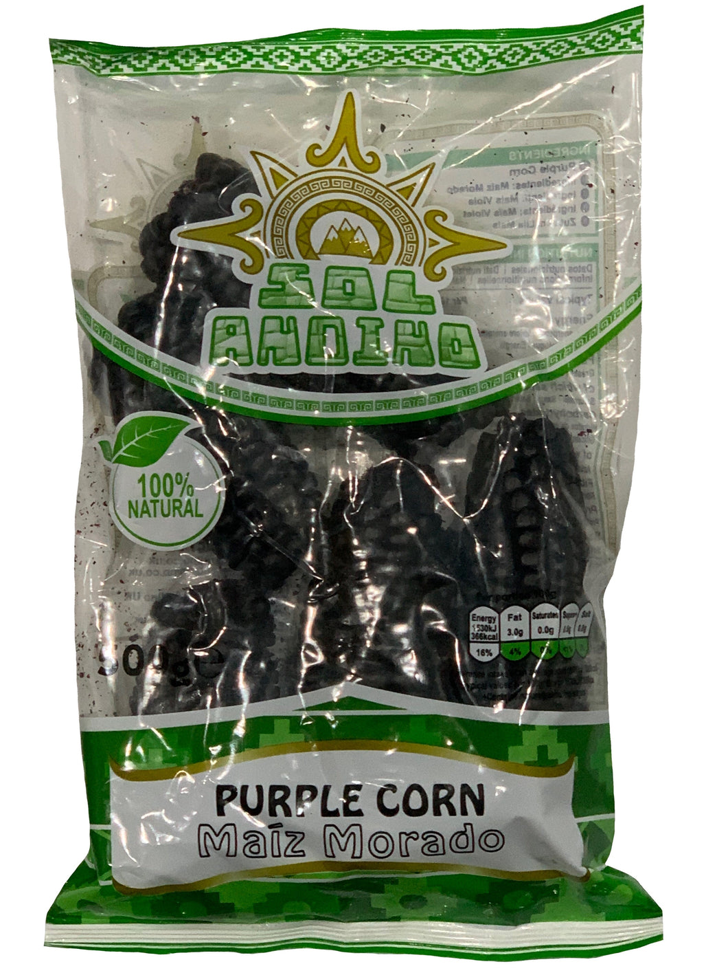 Sol Andino Purple Maize Corn - Maiz Morado 20x500g