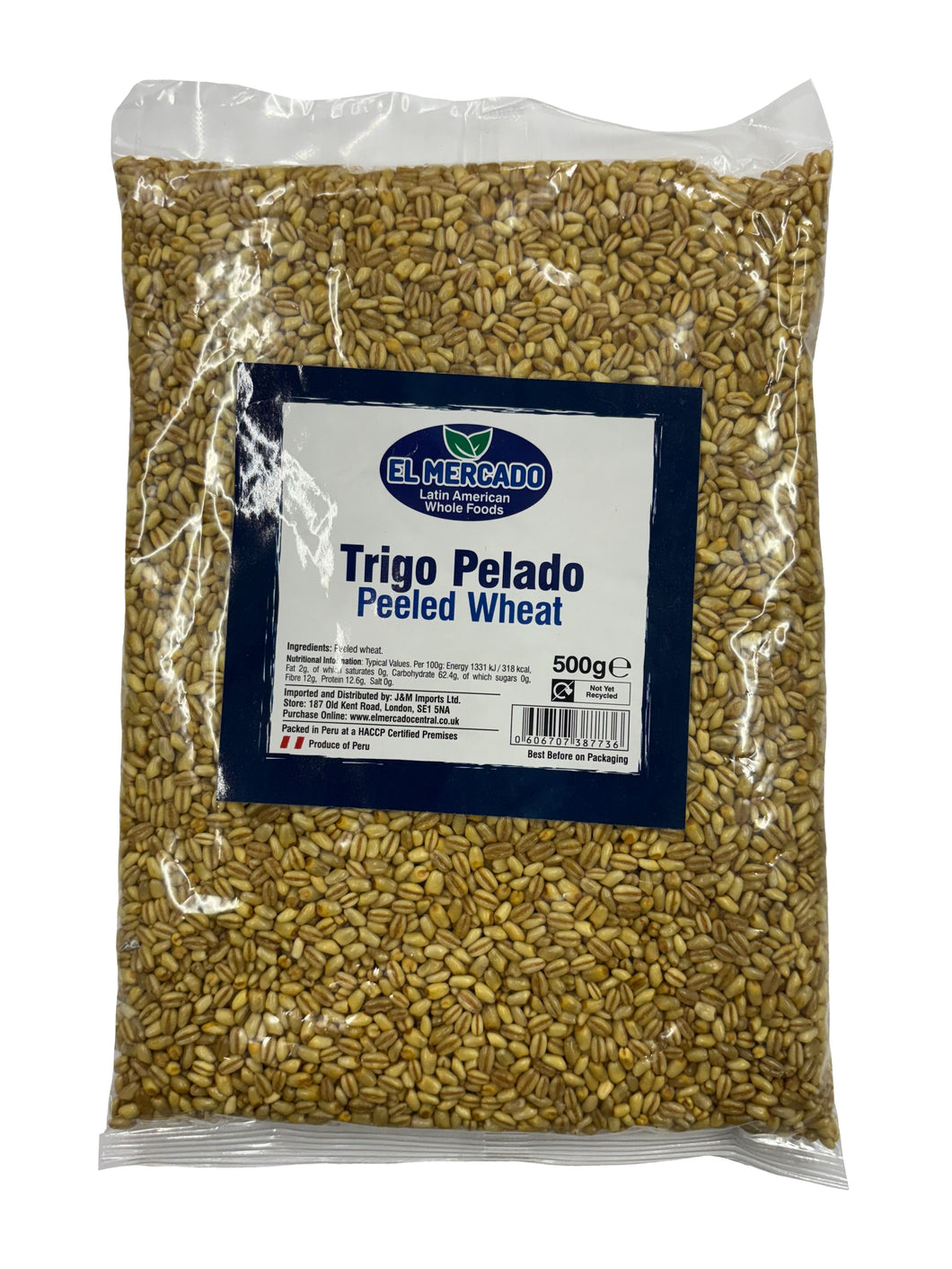 El Mercado Peeled Wheat - Trigo Pelado 500g