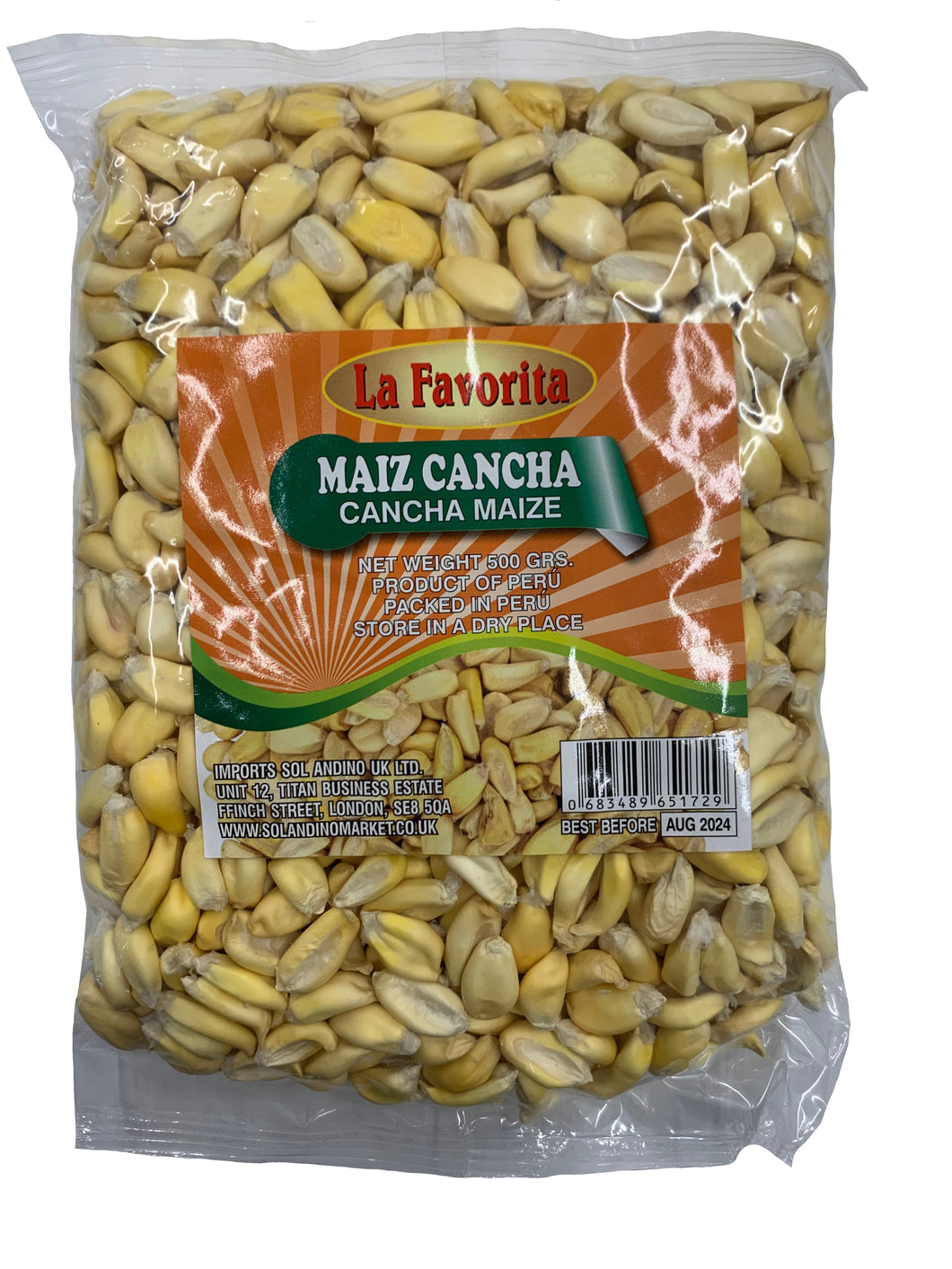 La Favorita Cancha Maize - Maiz De Tostar 500g