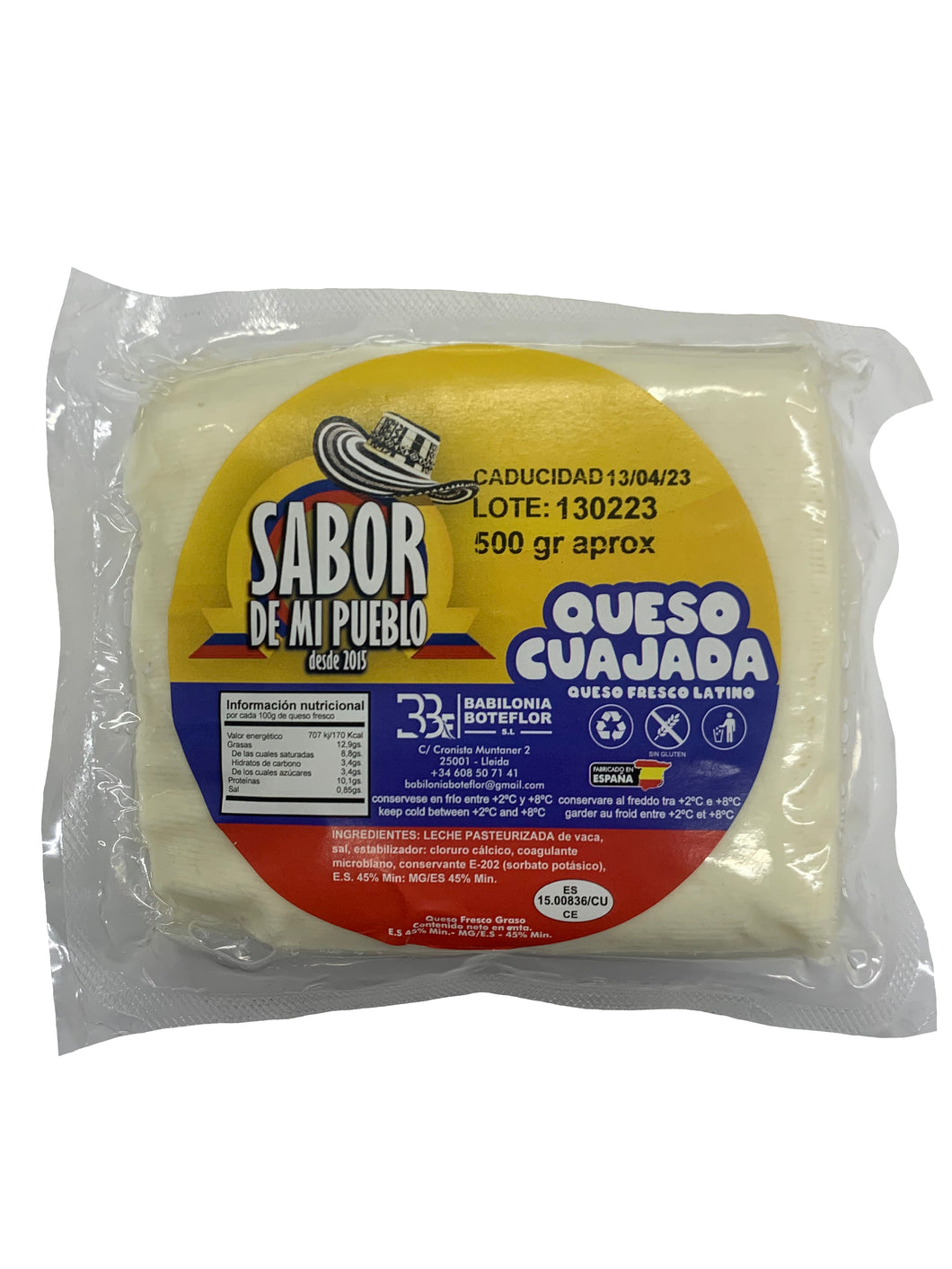 [REFRIGERATED] Queso Fresco - Cuajada Aprox. 400g