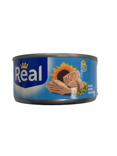 Real Tuna Chunks in Sunflower Oil - Trozos de Atun Aceite de Girasol 180g