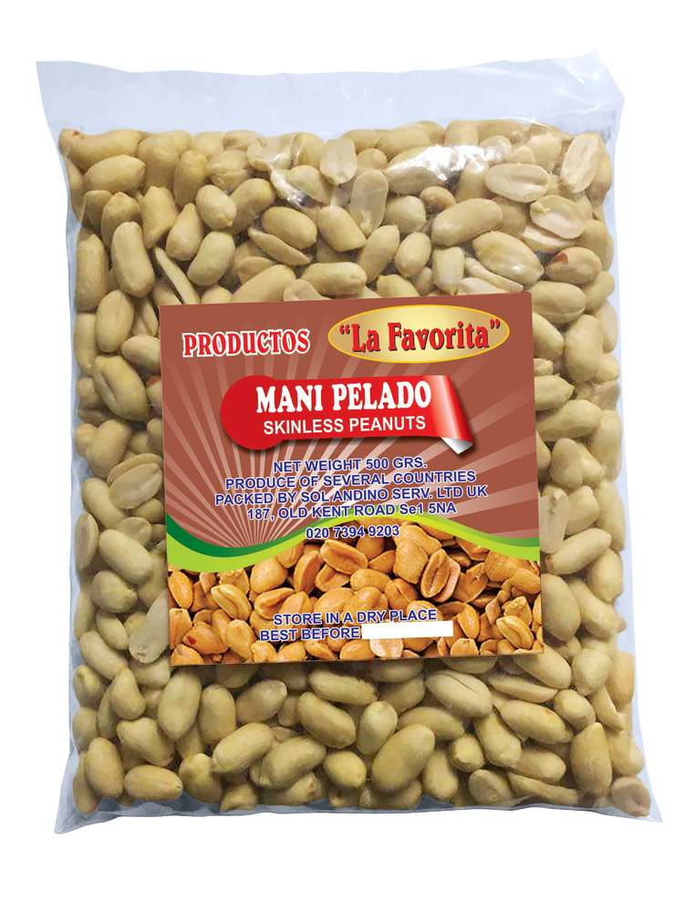 La Favorita Blanched Peanuts - Mani Pelado 500g