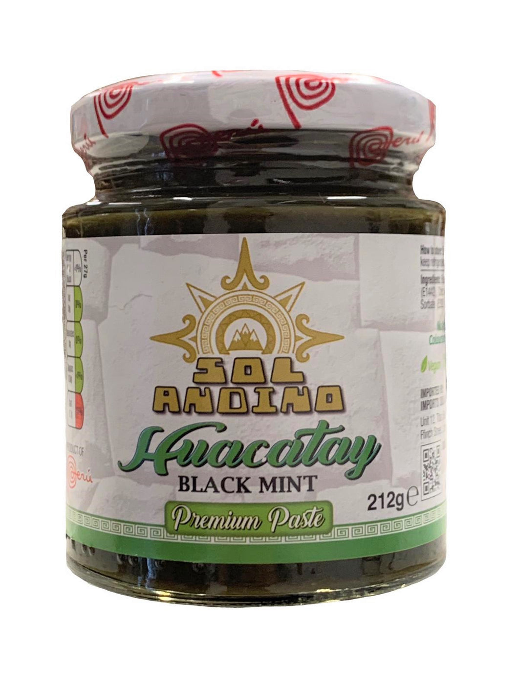 Sol Andino Black Mint Paste - Pasta de Huacatay 212g