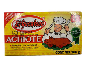 El Yucateco Annatto Paste Condiment/Pasta de Achiote Condimento 100g