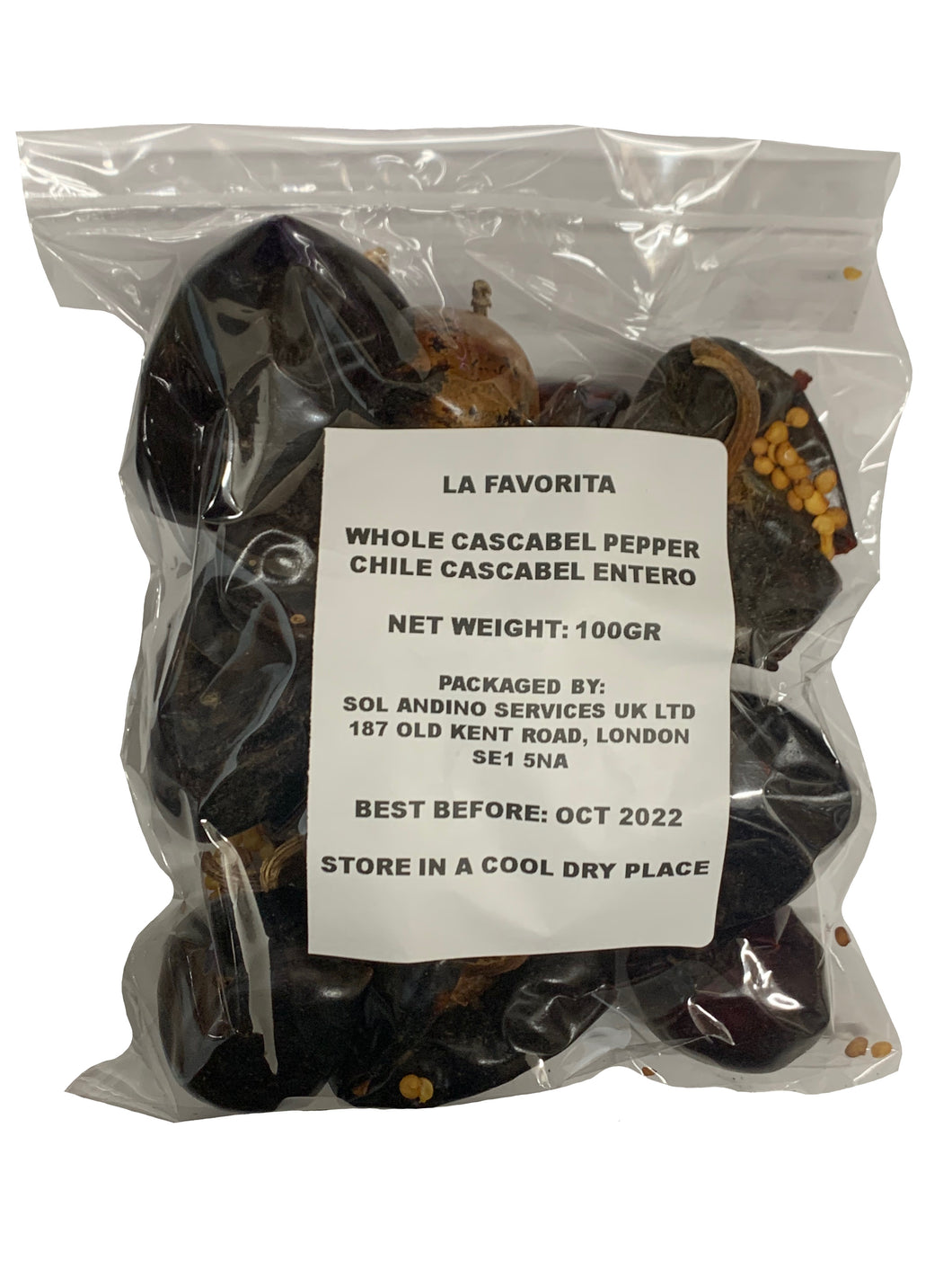 La Favorita Whole Cascabel Pepper 100g
