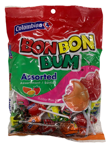 Bon Bon Bum Mixed Flavours Lollies Pack of 24