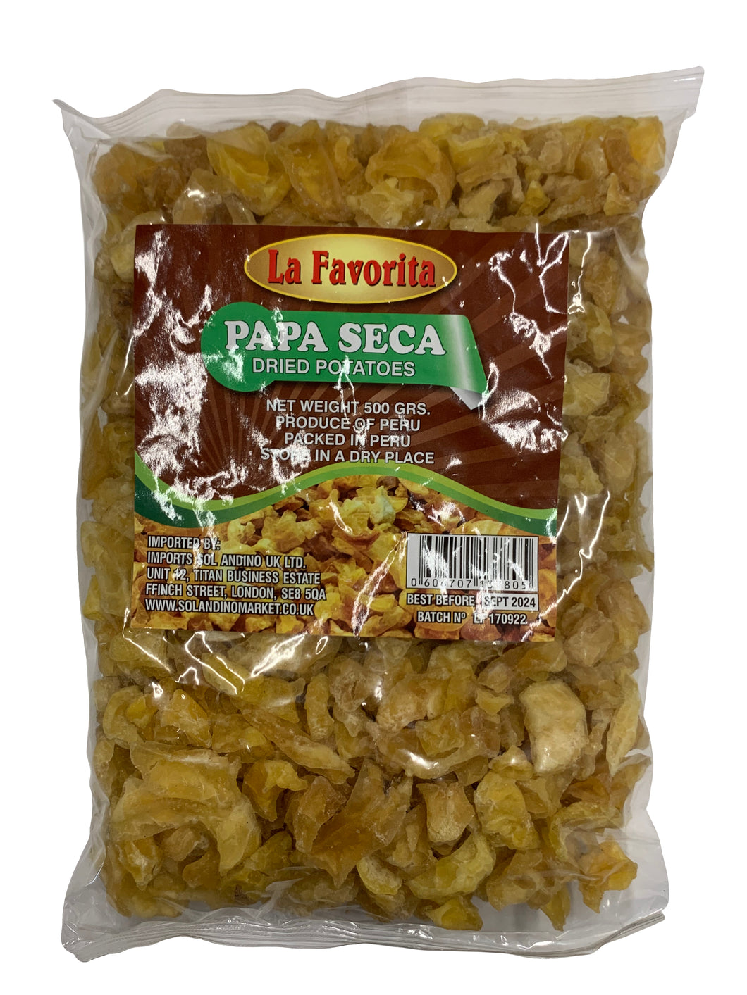 La Favorita Yellow Dried Potatoes - Papa Seca Amarilla 500g