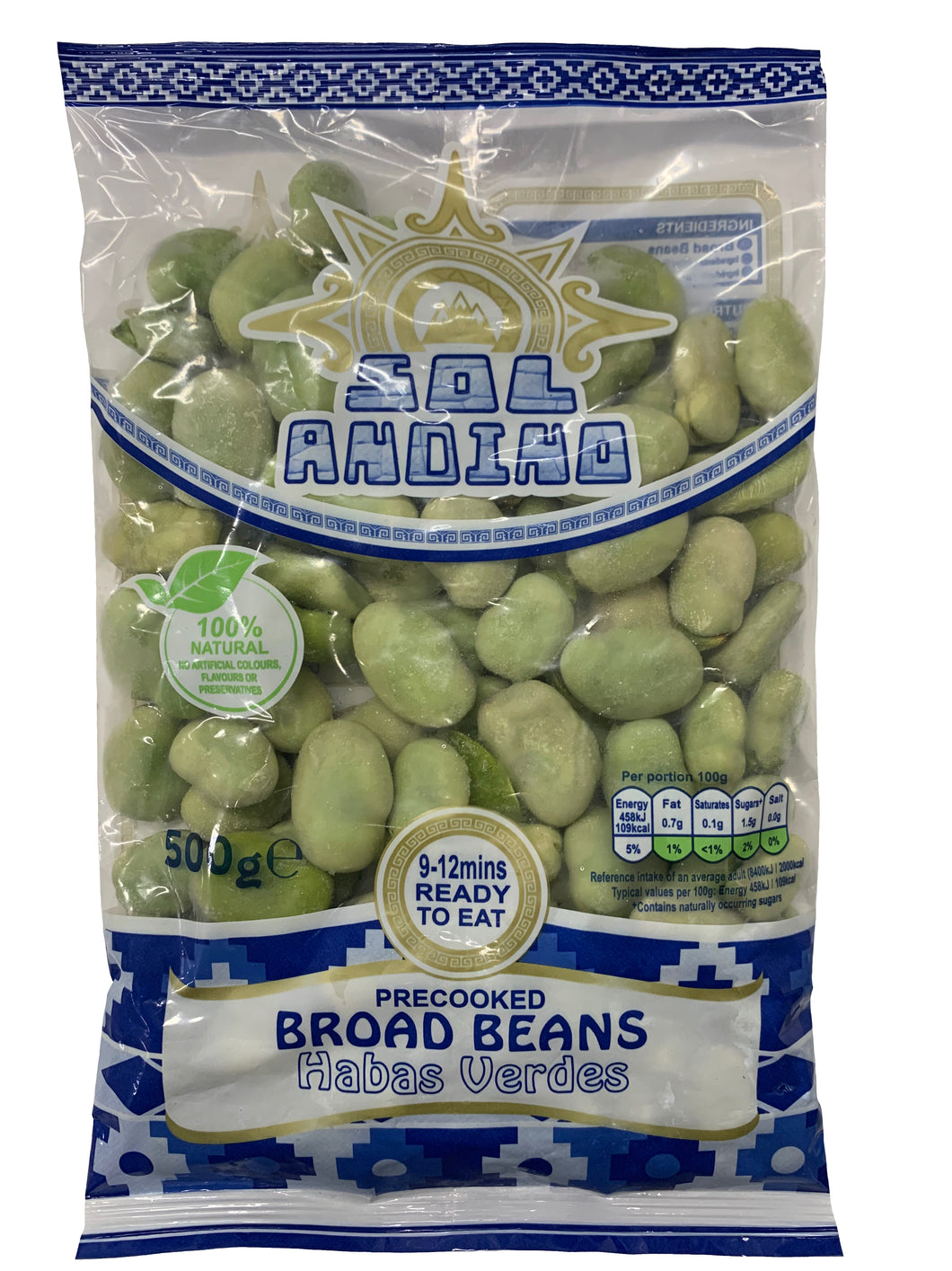 [FROZEN] Sol Andino Green Broad Beans - Habas Verdes 500g