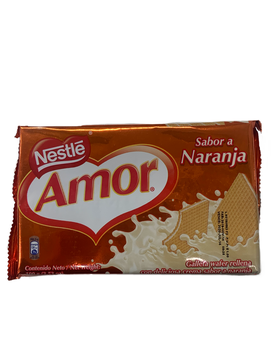 Nestle Amor Orange Wafers 100g