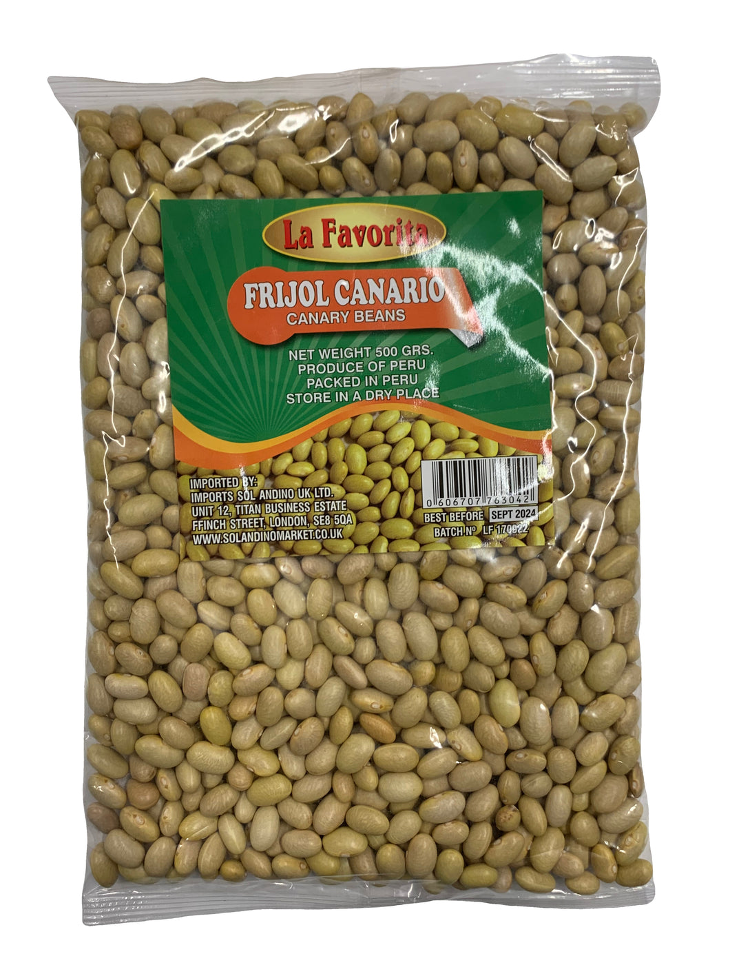 La Favorita Canary Beans - Frijoles Canario 500g