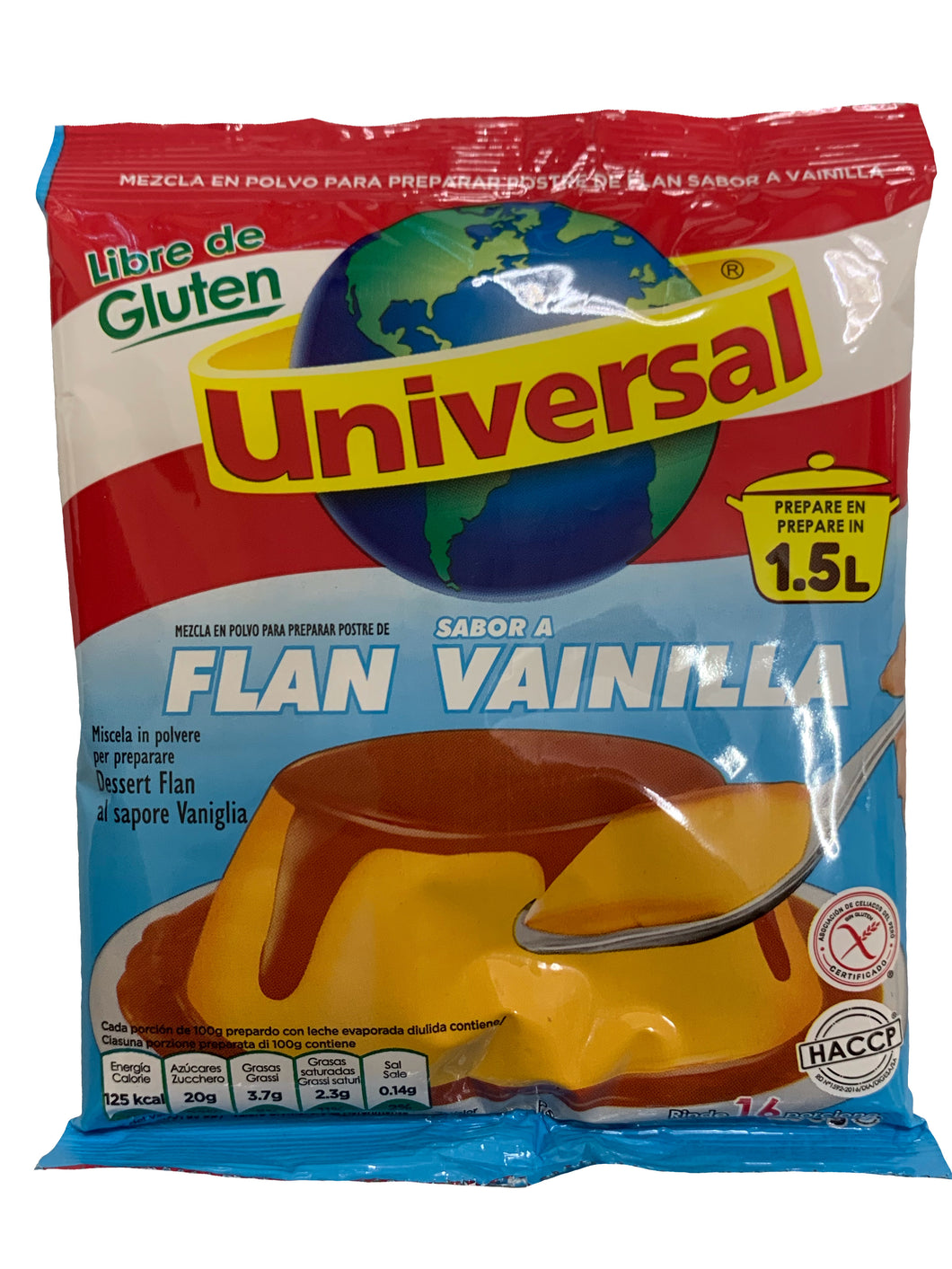 Universal Flan Vanilla Flavour 250g