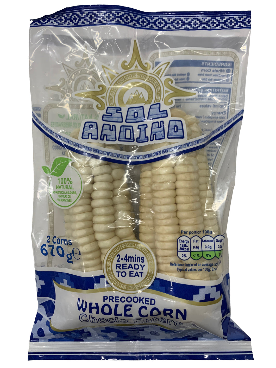 [FROZEN] Sol Andino Whole Peruvian Corn - Choclo Entero Peruano