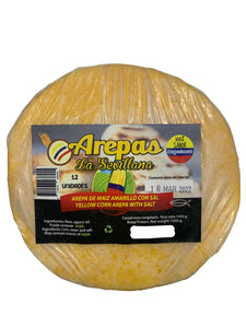 [FROZEN] La Sevillana Yellow Maize Arepas with Salt/Arepas de Maize Amarillo Con Sal
