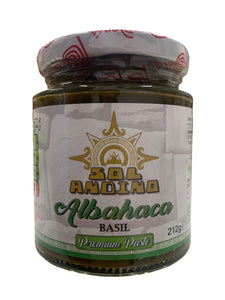Sol Andino Basil Paste - Pasta de Albahaca 212g