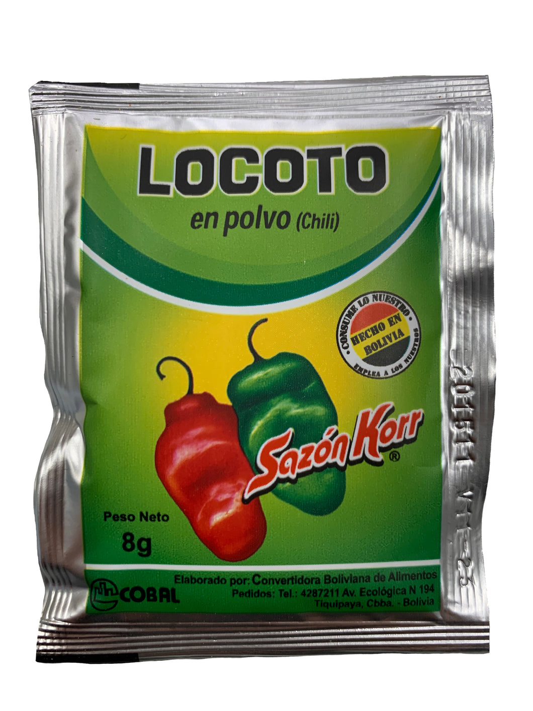 Sazon Korr Locoto Chilli Powder / Locoto En Polvo 3 x 8g