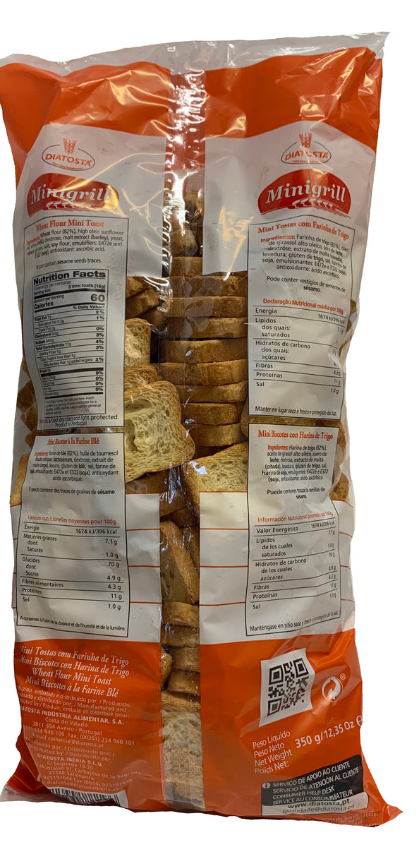 Diatoasta Wheat Mini Toasts 350g – Sol Andino Services Uk Ltd