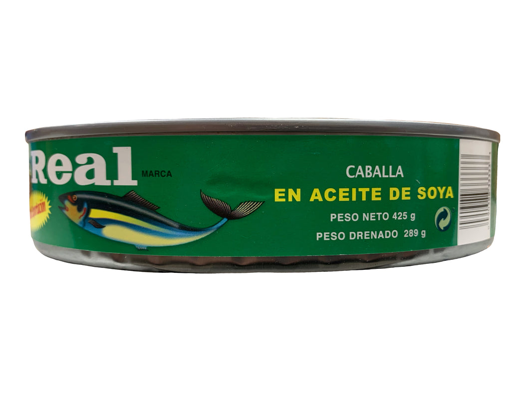 Real Mackerel Fish in Soya Oil 425g