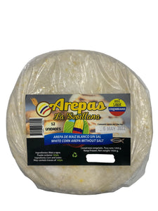[FROZEN] La Sevillana White Maize Arepas without Salt - Arepas de Maiz Sin Sal
