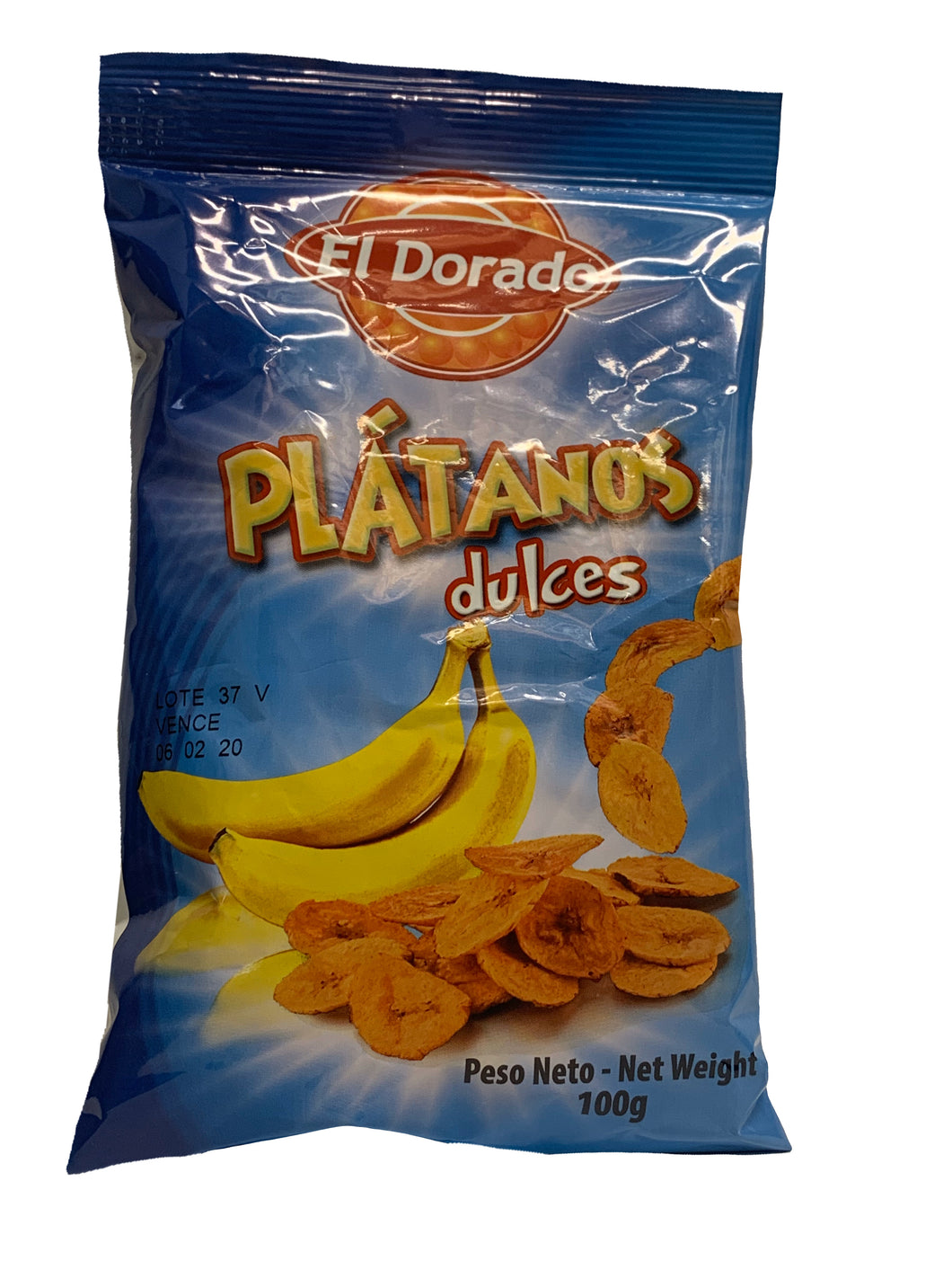 El Dorado Plantain Chips Sweet 100g