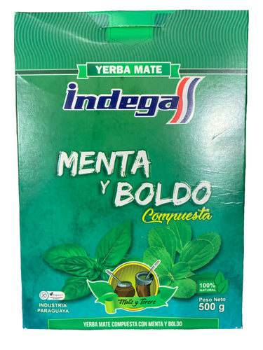 Indega Yerba Mate Mint & Boldo 500g