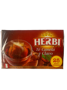 Herbi Whole Cloves & Cinnamon Tea - Te Canela y Clavo